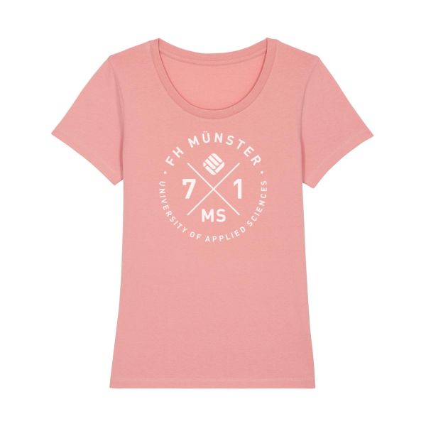 Damen Organic T-Shirt, canyon pink, glasgow