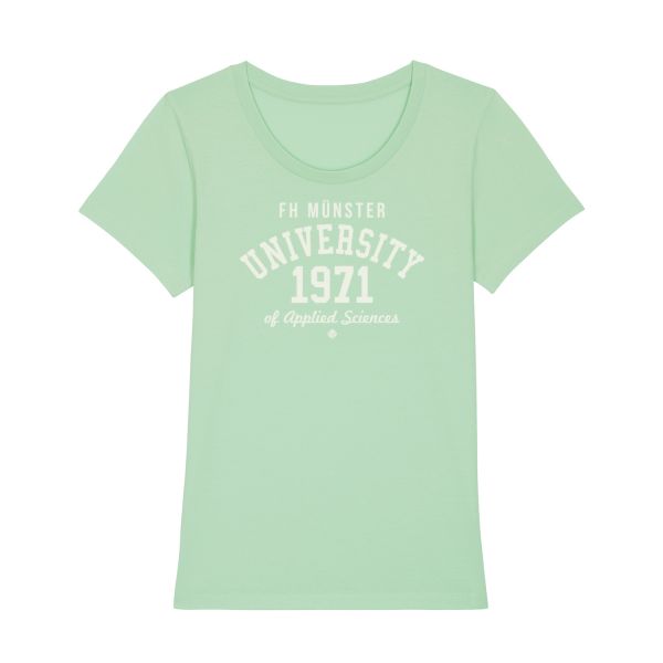 Damen Organic T-Shirt, geyser green, elisen