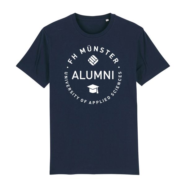 Herren Organic T-Shirt, navy, Alumni